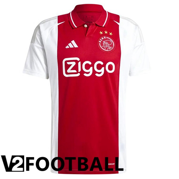 AFC Ajax Home Soccer Shirt Red White 2024/2025