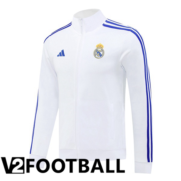 Real Madrid Training Jacket White 2024/2025