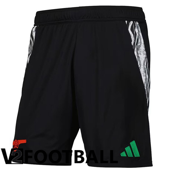 Arsenal Away Soccer Shorts Black 2024/2025