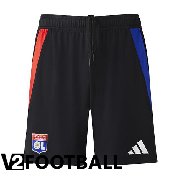 lyon OL Away Soccer Shorts Black 2024/2025