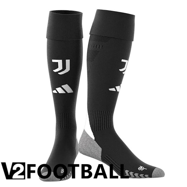 Juventus Home Soccer Socks Black 2024/2025