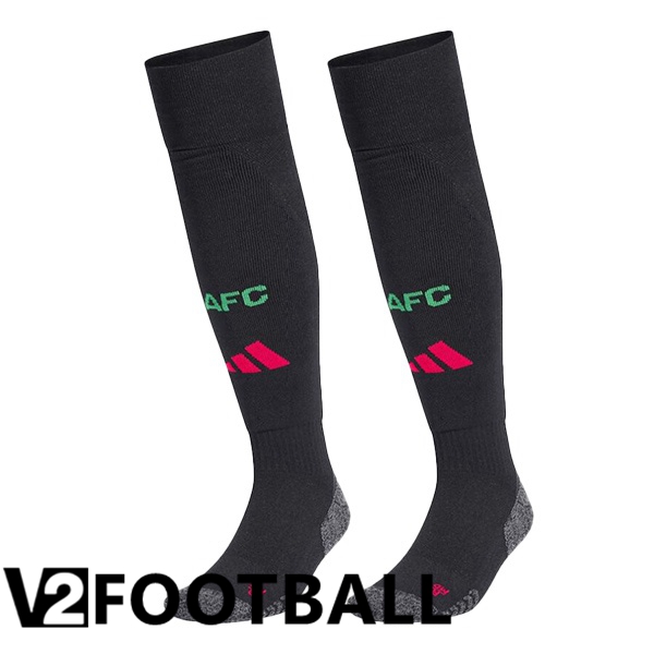 Arsenal Away Soccer Socks Black 2024/2025