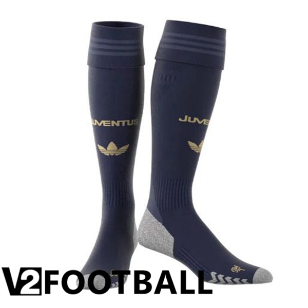 Juventus Third Soccer Socks Blue Royal 2024/2025