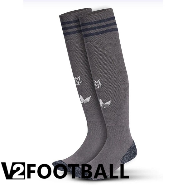 Real Madrid Third Soccer Socks Grey 2024/2025