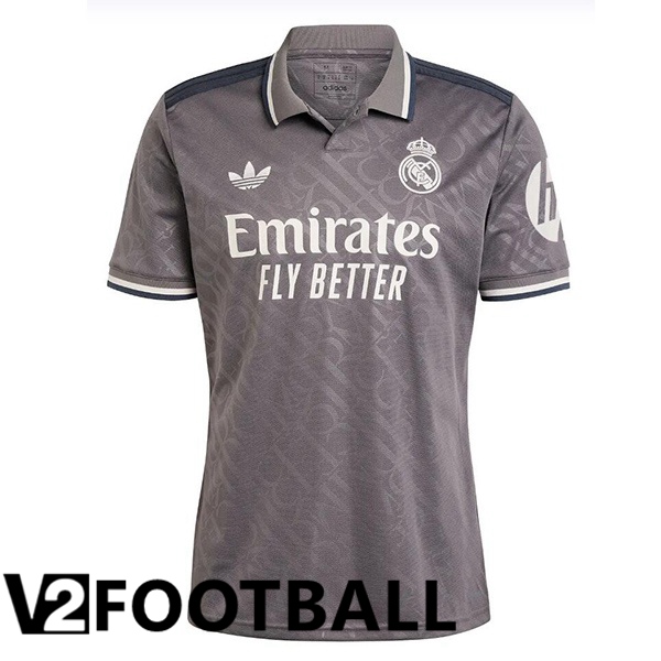 Real Madrid Third Soccer Shirt Grey 2024/2025