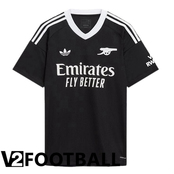 Arsenal Goalkeeper Soccer Shirt Black 2024/2025