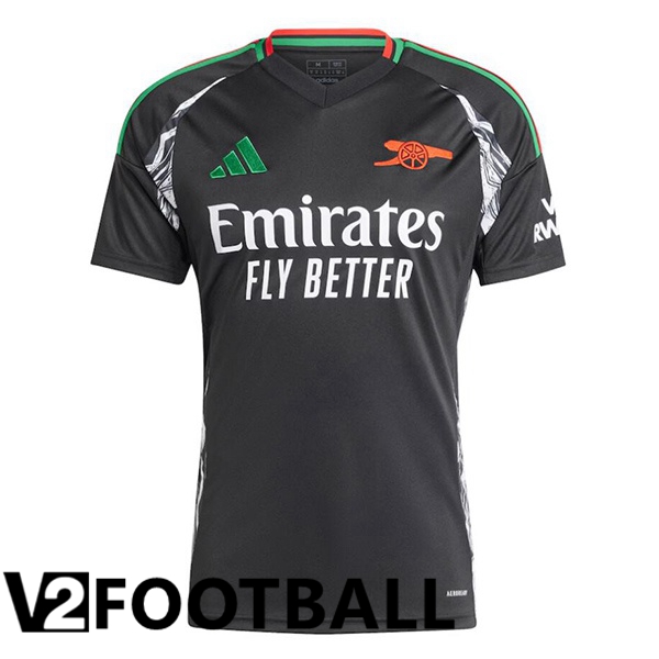 Arsenal Away Soccer Shirt Black 2024/2025