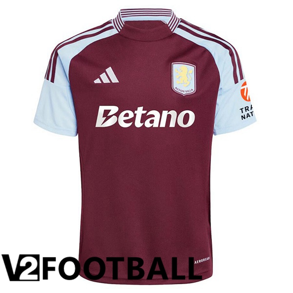 Aston Villa Home Soccer Shirt Red 2024/2025