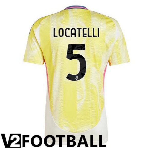 Juventus (LOCATELLI 5) Away Soccer Shirt Yellow 2024/2025