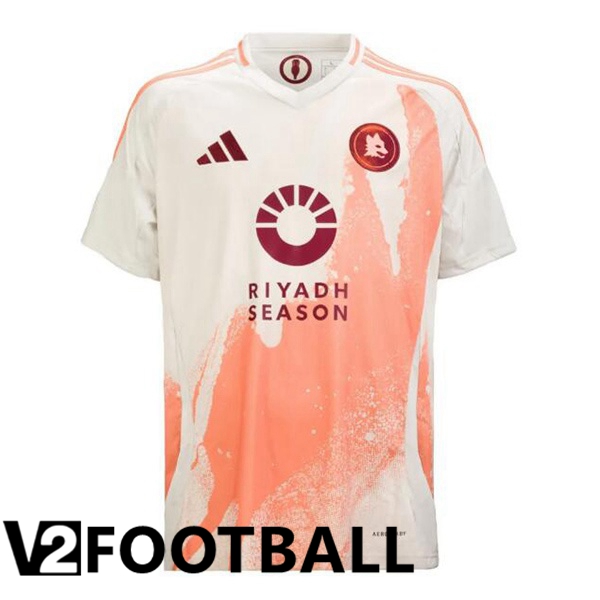 AS Rome Away Soccer Shirt White 2024/2025