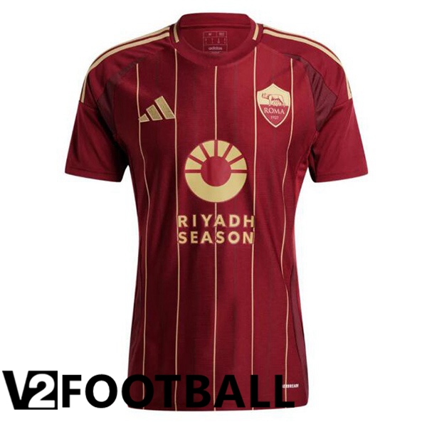 AS Rome Home Soccer Shirt Red 2024/2025