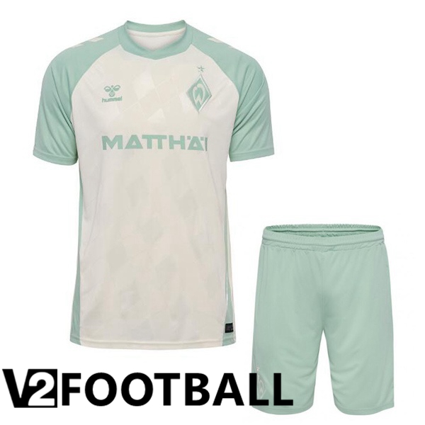 SV Werder Bremen Kids Away Soccer Shirt White 2024/2025