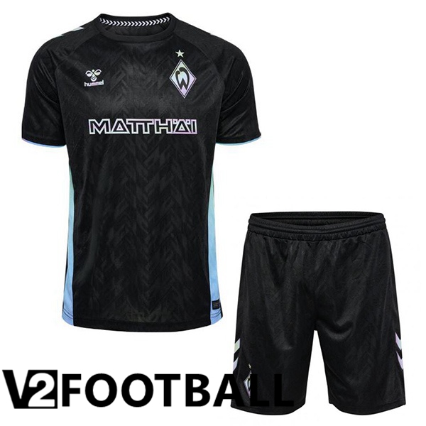 SV Werder Bremen Kids Third Soccer Shirt Black 2024/2025