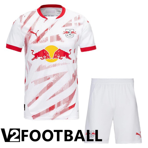 RB Leipzig Kids Home Soccer Shirt White 2024/2025