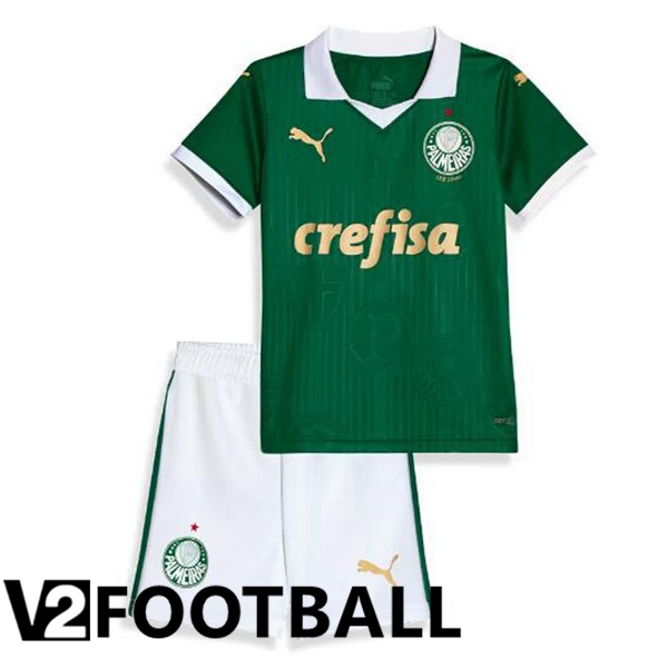 Palmeiras Kids Home Soccer Shirt Green 2024/2025