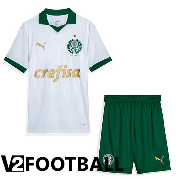 Palmeiras Kids Away Soccer Shirt White 2024/2025