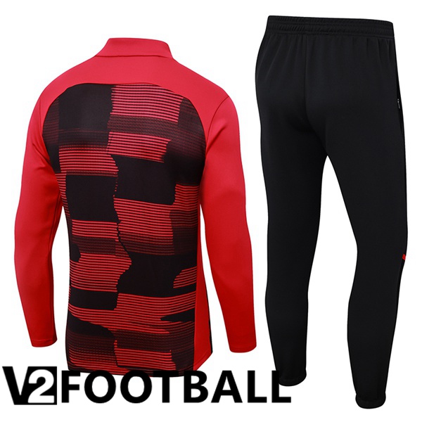 AC Milan kit Training Tracksuit Black Red 2024/2025