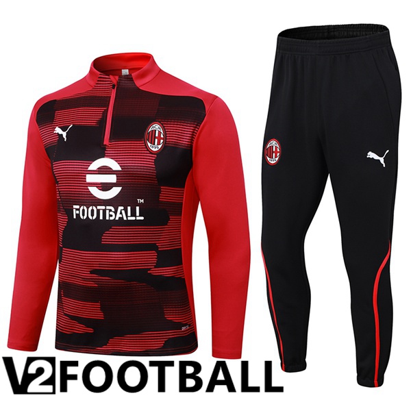 AC Milan kit Training Tracksuit Black Red 2024/2025