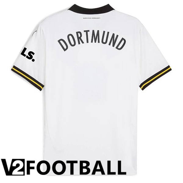 Dortmund BVB Away Soccer Shirt White 2024/2025