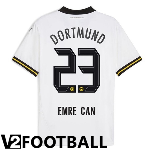 Dortmund BVB (Emre Can 23) Away Soccer Shirt White 2024/2025