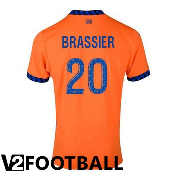 Marseille OM (BRASSIER 20) Third Soccer Shirt Orange 2024/2025