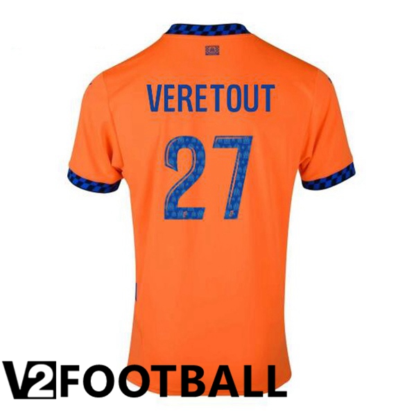 Marseille OM (VERETOUT 27) Third Soccer Shirt Orange 2024/2025