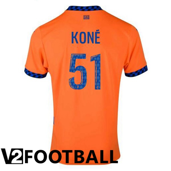 Marseille OM (KONÉ 51) Third Soccer Shirt Orange 2024/2025