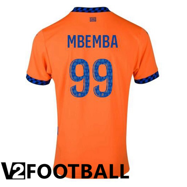 Marseille OM (MBEMBA 99) Third Soccer Shirt Orange 2024/2025