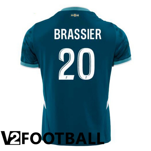 Marseille OM (BRASSIER 20) Away Soccer Shirt Blue 2024/2025