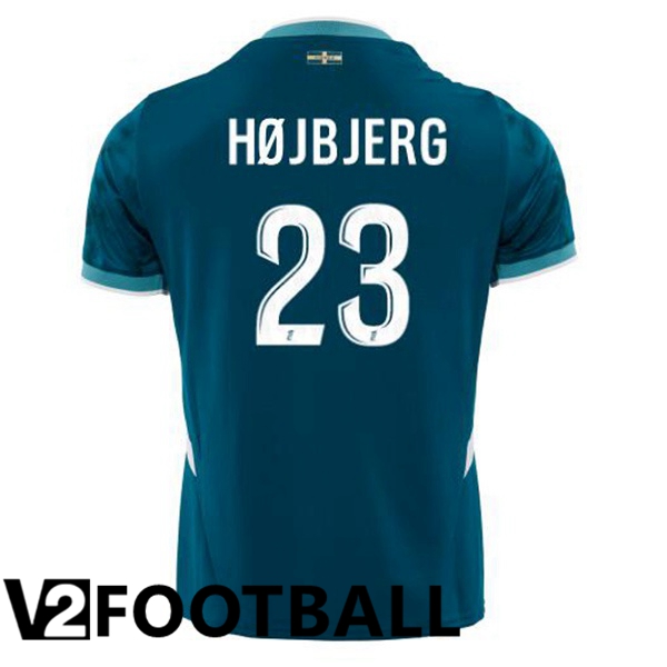 Marseille OM (HØJBJERG 23) Away Soccer Shirt Blue 2024/2025