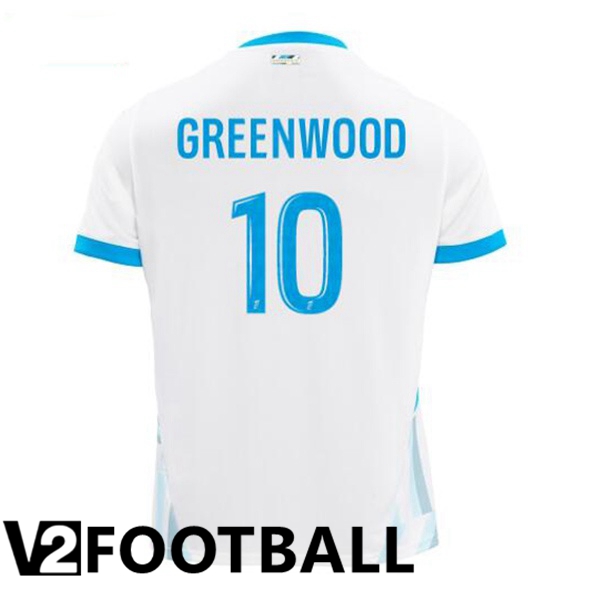 Marseille OM (GREENWOOD 10) Home Soccer Shirt White 2024/2025