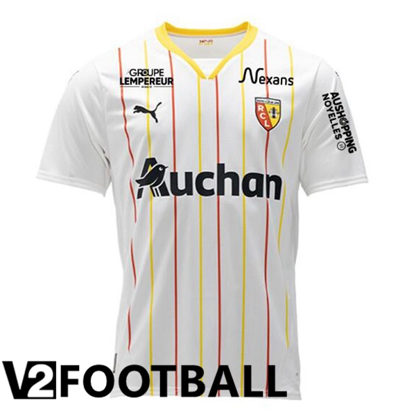 RC Lens Third Soccer Shirt White 2024/2025