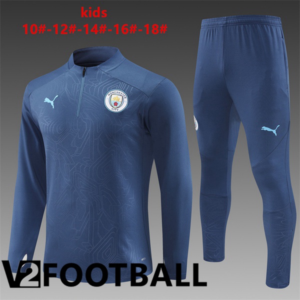 Manchester City Kids kit Training Tracksuit Blue Royal 2024/2025