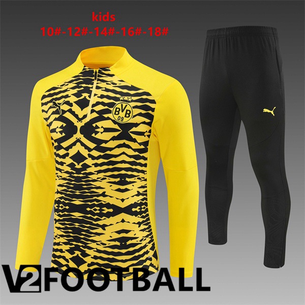 Dortmund BVB Kids kit Training Tracksuit Yellow Black 2024/2025