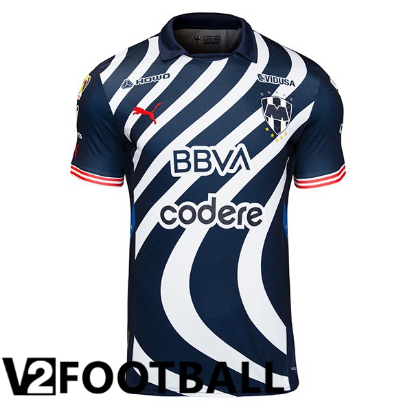 CF Monterrey Soccer Shirt Cup Blue White 2024/2025