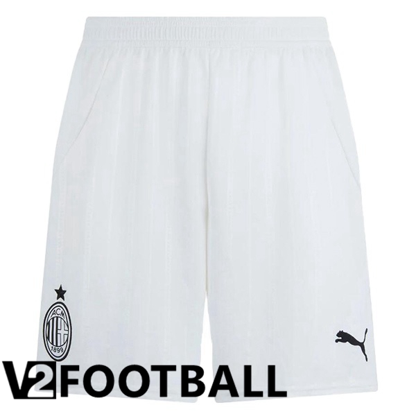 AC Milan Away Soccer Shorts White 2024/2025