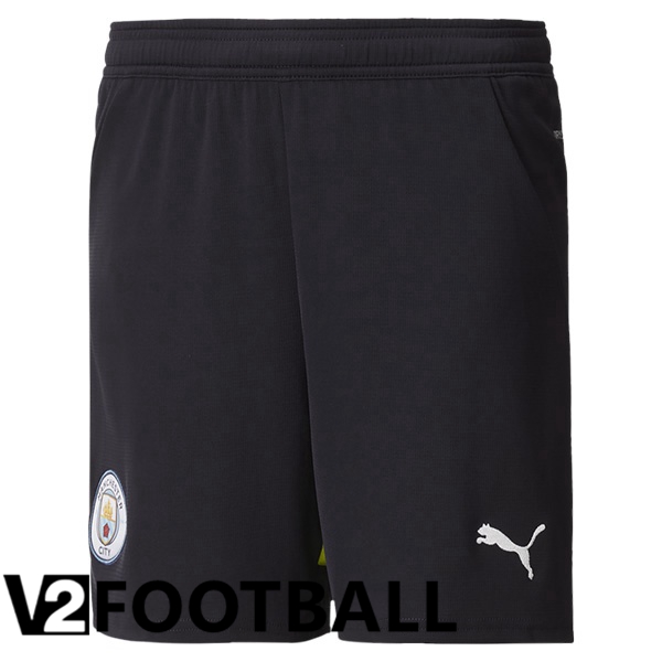 Manchester City Away Soccer Shorts Black 2024/2025