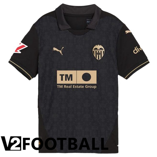 Valencia CF Away Soccer Shirt Black 2024/2025