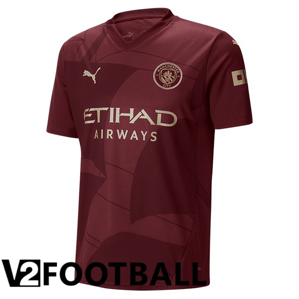 Manchester City Third Soccer Shirt Brown 2024/2025