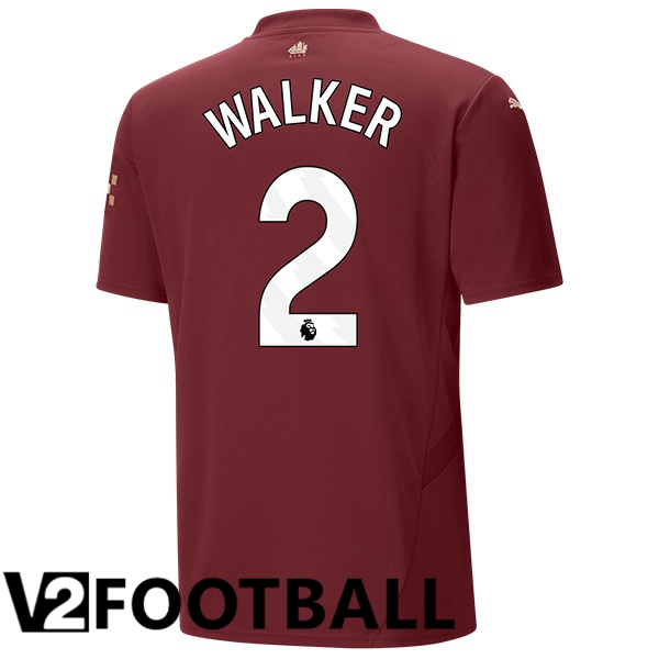 Manchester City (Kyle Walker 2) Third Soccer Shirt Brown 2024/2025