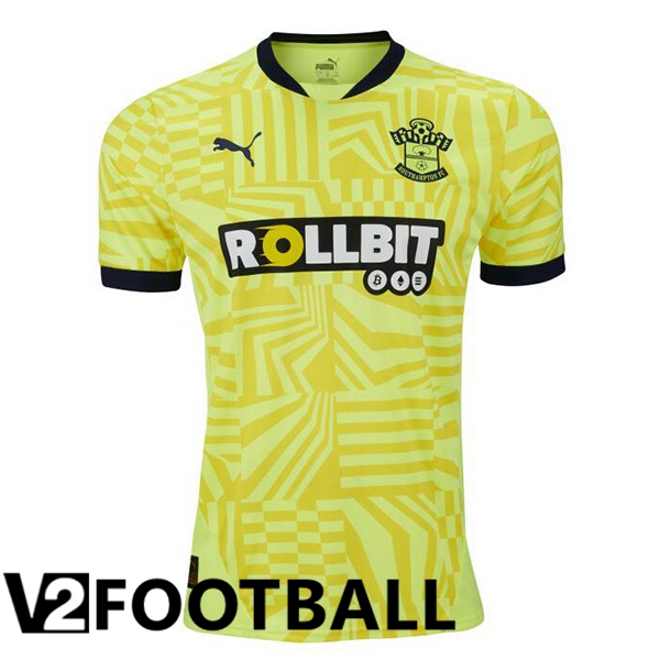 Southampton FC Away Soccer Shirt Yellow 2024/2025