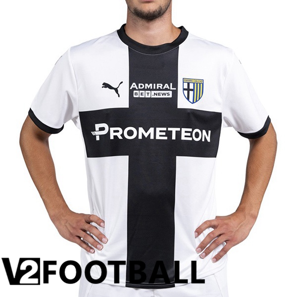 Parma Calcio Home Soccer Shirt White 2024/2025