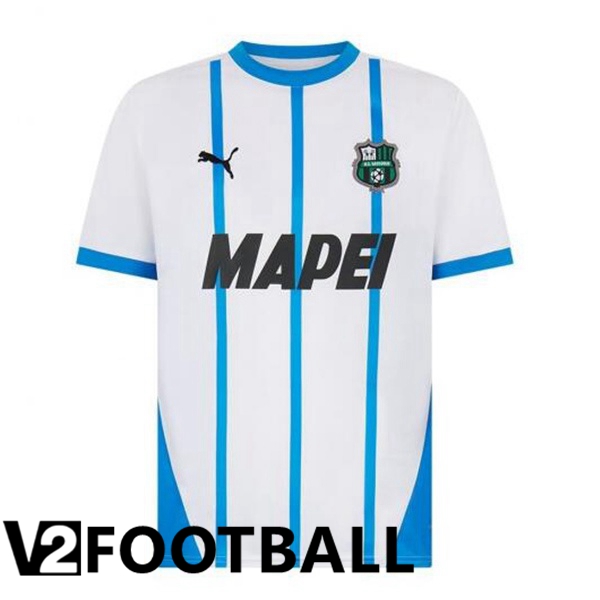 US Sassuolo Away Soccer Shirt White 2024/2025