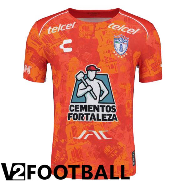 CF Pachuca Away Soccer Shirt Orange 2024/2025