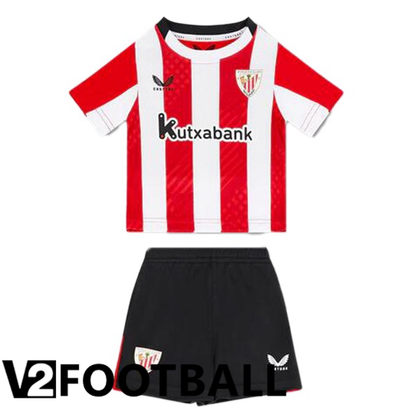 Athletic Club Kids Home Soccer Shirt Red 2024/2025