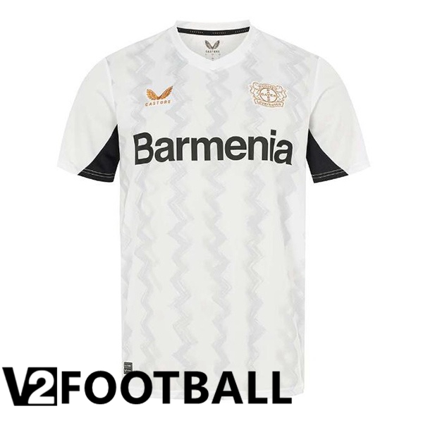 Bayer 04 Leverkusen Away Soccer Shirt White 2024/2025