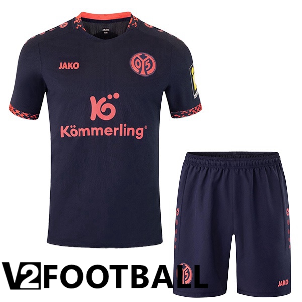 FSV Mainz 05 Kids Away Soccer Shirt Black 2024/2025