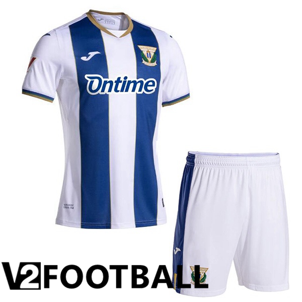 CD Leganes Kids Home Soccer Shirt White Blue 2024/2025