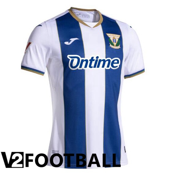 CD Leganes Home Soccer Shirt White Blue 2024/2025