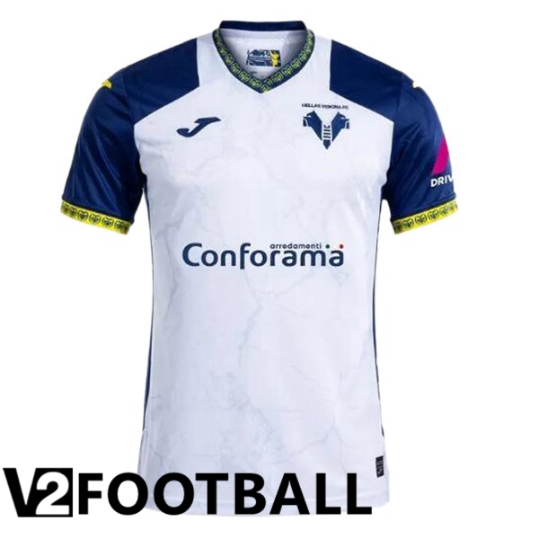 Hellas Verone Away Soccer Shirt White 2024/2025